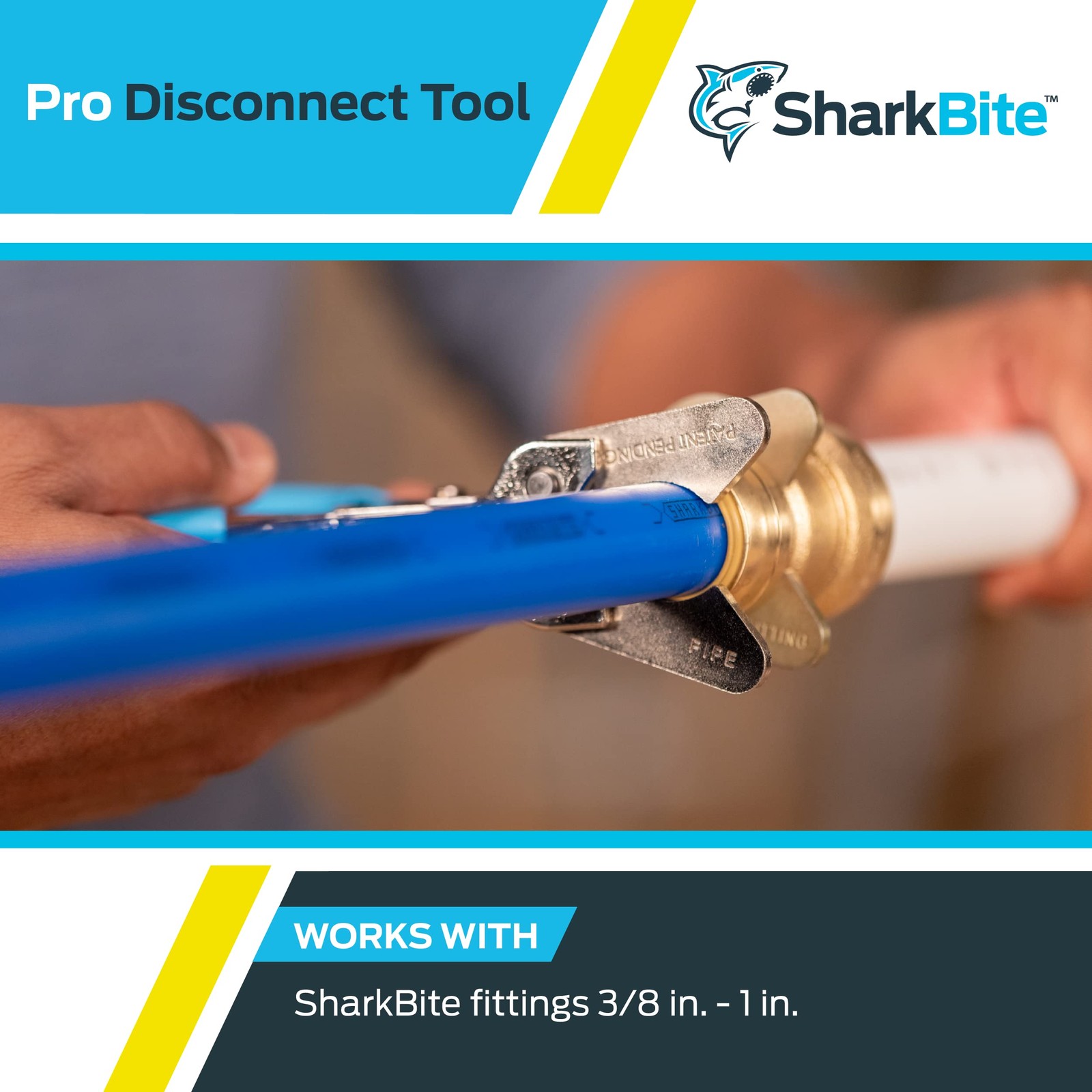 3/8 Inch to 1 Pro Push Connect Disconnect Tool, PEX Silver