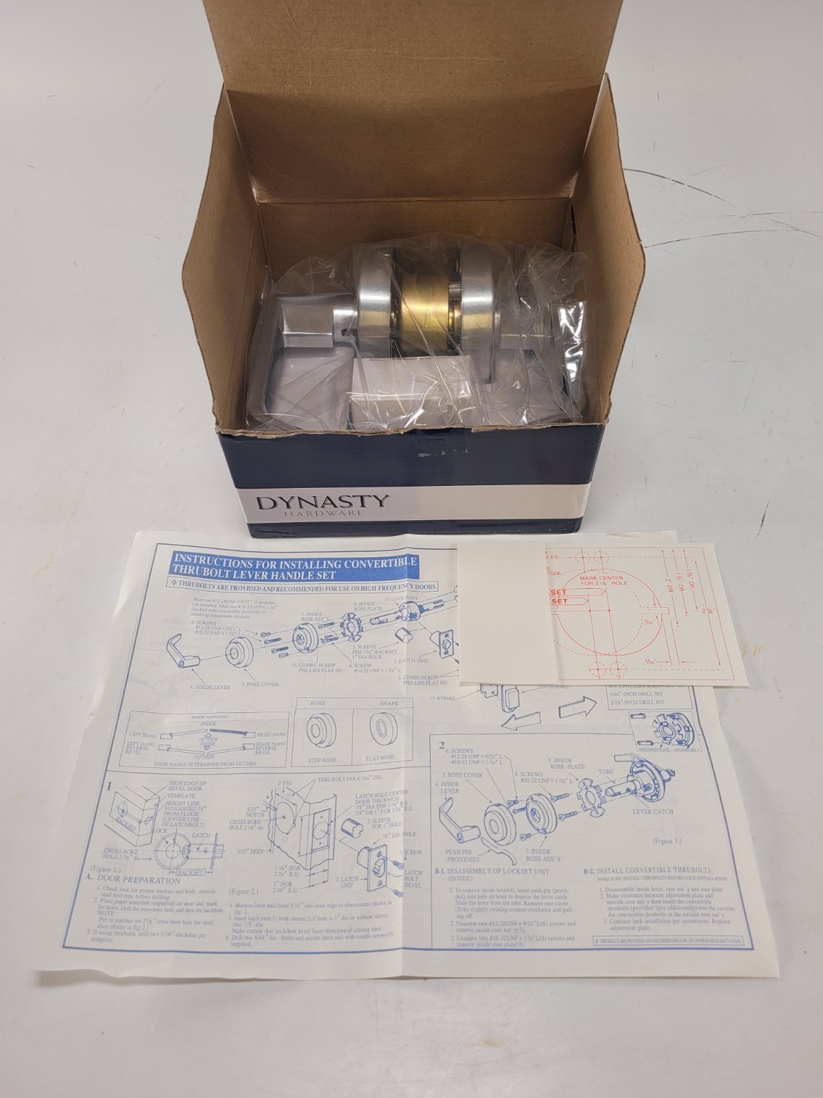 Dynasty Hardware Grade 2 Commercial Duty Privacy Lever Door Lock AUG-20-26D