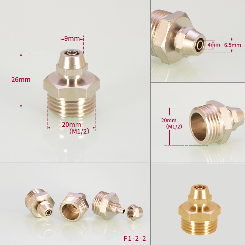 1/2″3/4″Copper Nickel Plated Water Purifier Adaptor Internal And External Thread
