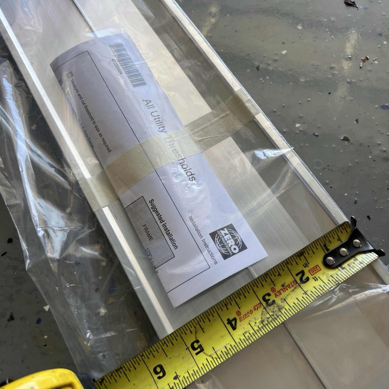 Zero International 102A-NH-221-36″ Aluminum Threshold 36″