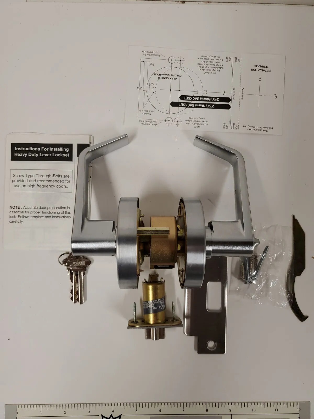 Doormerica Lever Lock DX-LHV53, Entrance, US26D