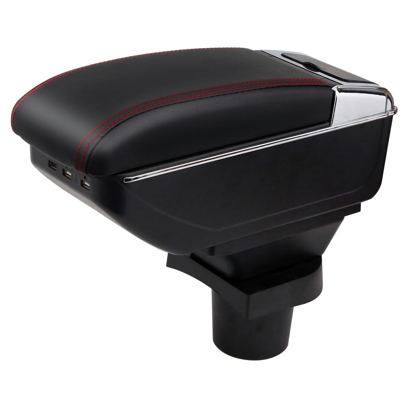 Toyota Prius C Armrest Rotatable Center Console Black Dual Layer 7 USB