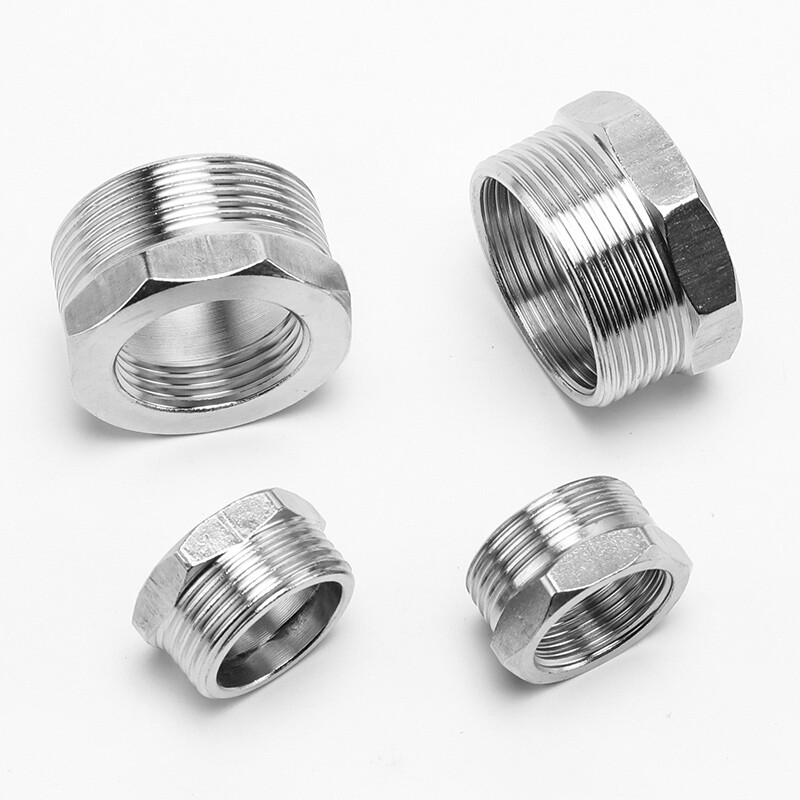 201 Stainless Steel BSP Reducing Bushes Adaptors Pipe Fittings Male to Female