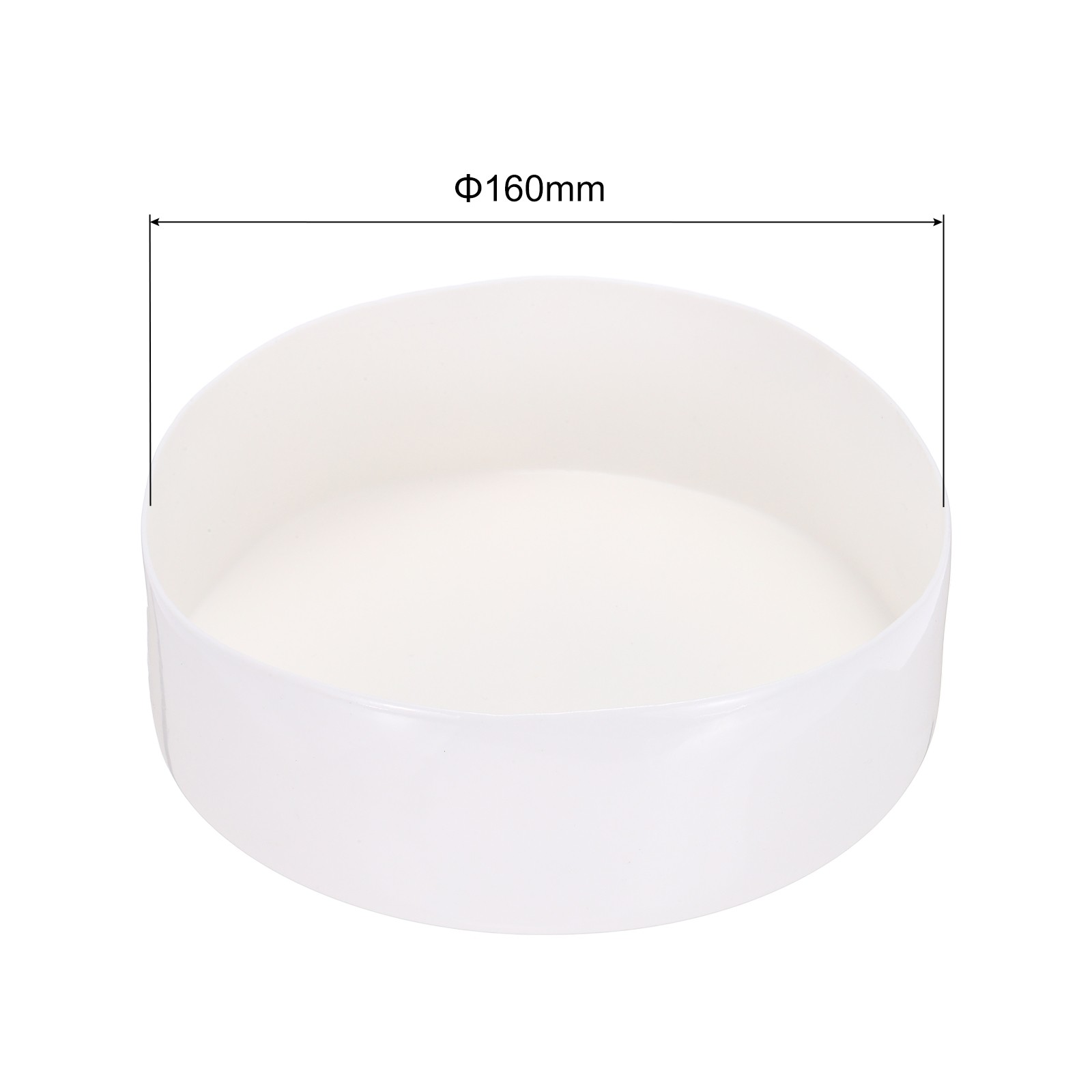 160mm(6 5/16 inch) Rubber End Caps, Round Vinyl Plug Insert, White