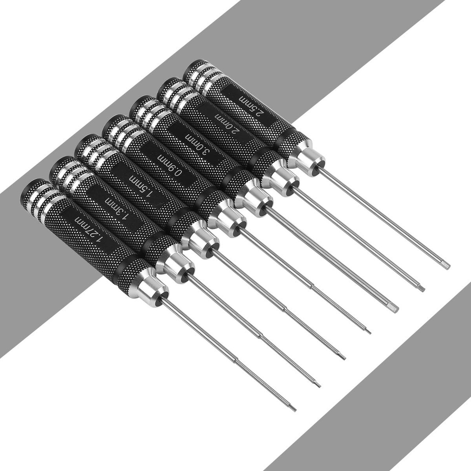 RC Hex Driver Set – 7pcs Hex Allen Screwdriver Kit 0.9mm 1.27mm 1.3mm 1.5mm 2…