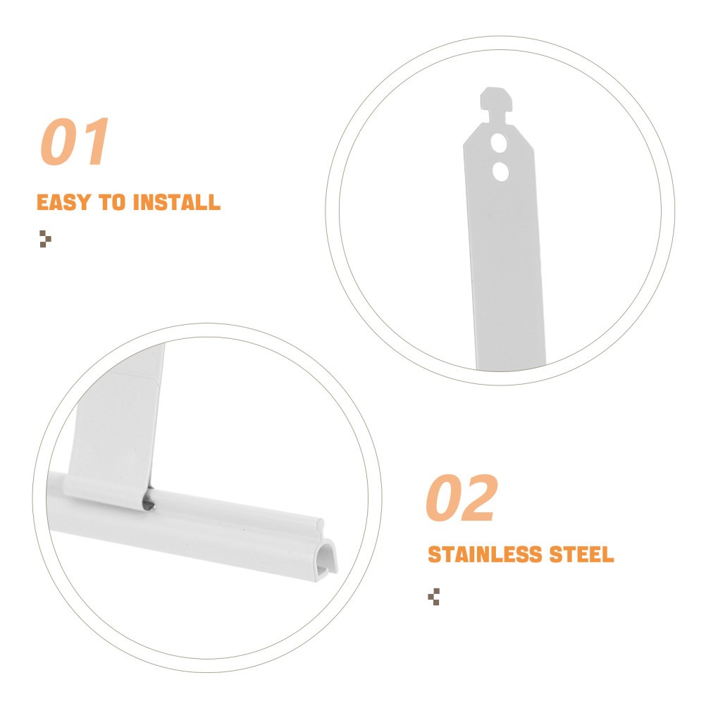 8Pcs Stainless Steel Roller Shutter Repair Parts White Universal Home Hardware