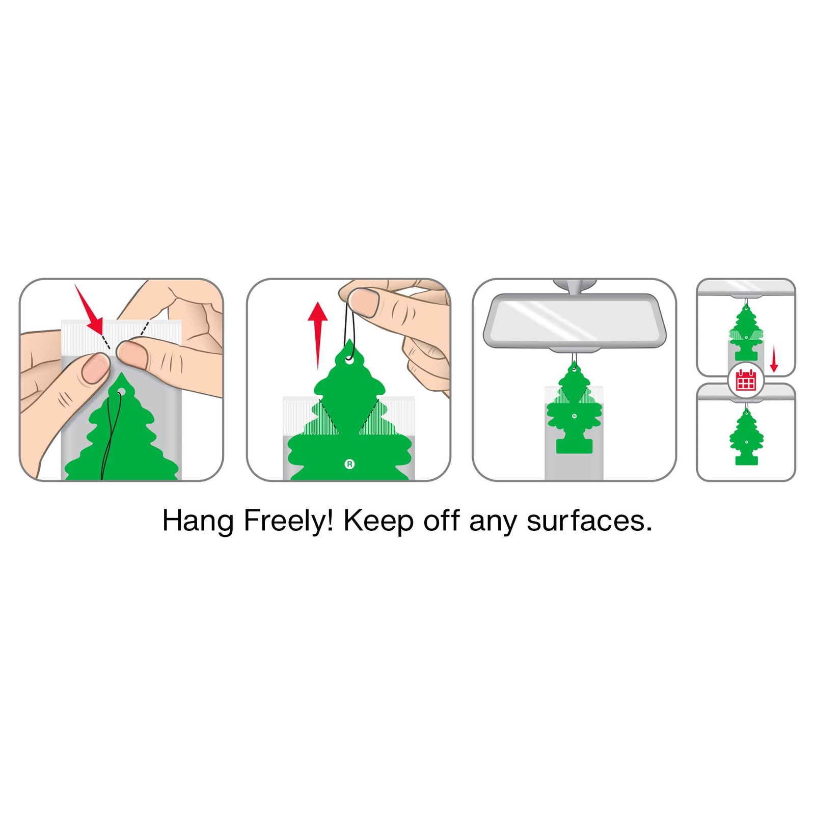Little Trees 60290 Leather Scented Hanging Air Freshener for Car & Home 24 Pack!
