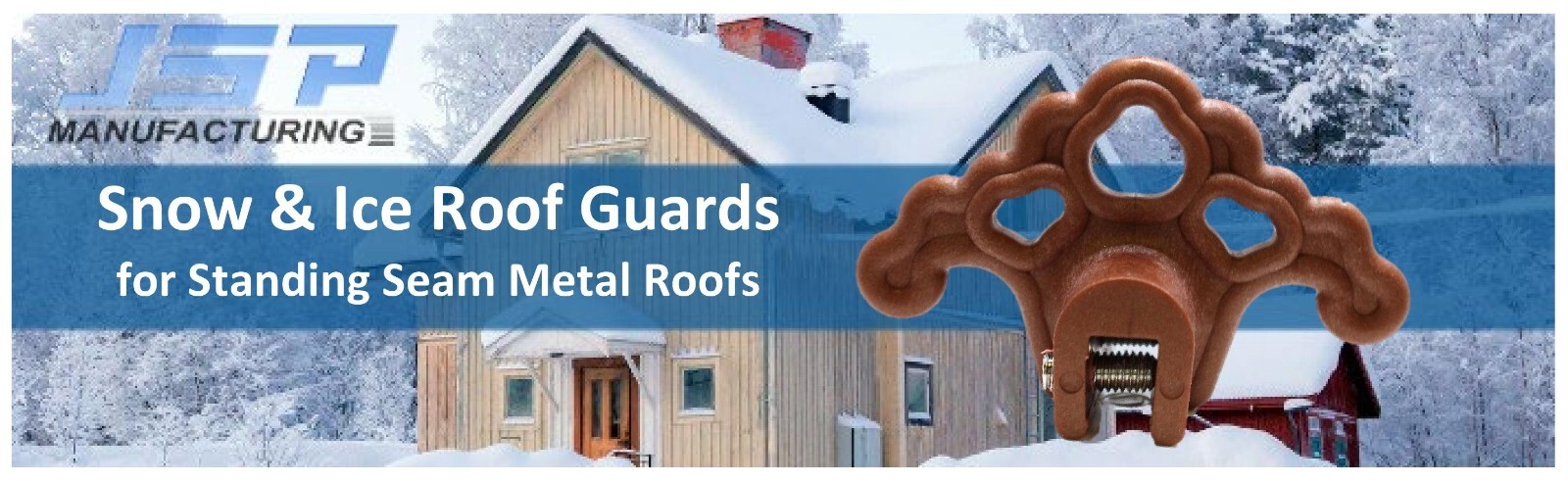 20 PLASTIC BRONZE Roof Ice Guard Snow Guard Stops Standing Seam Metal Roofing