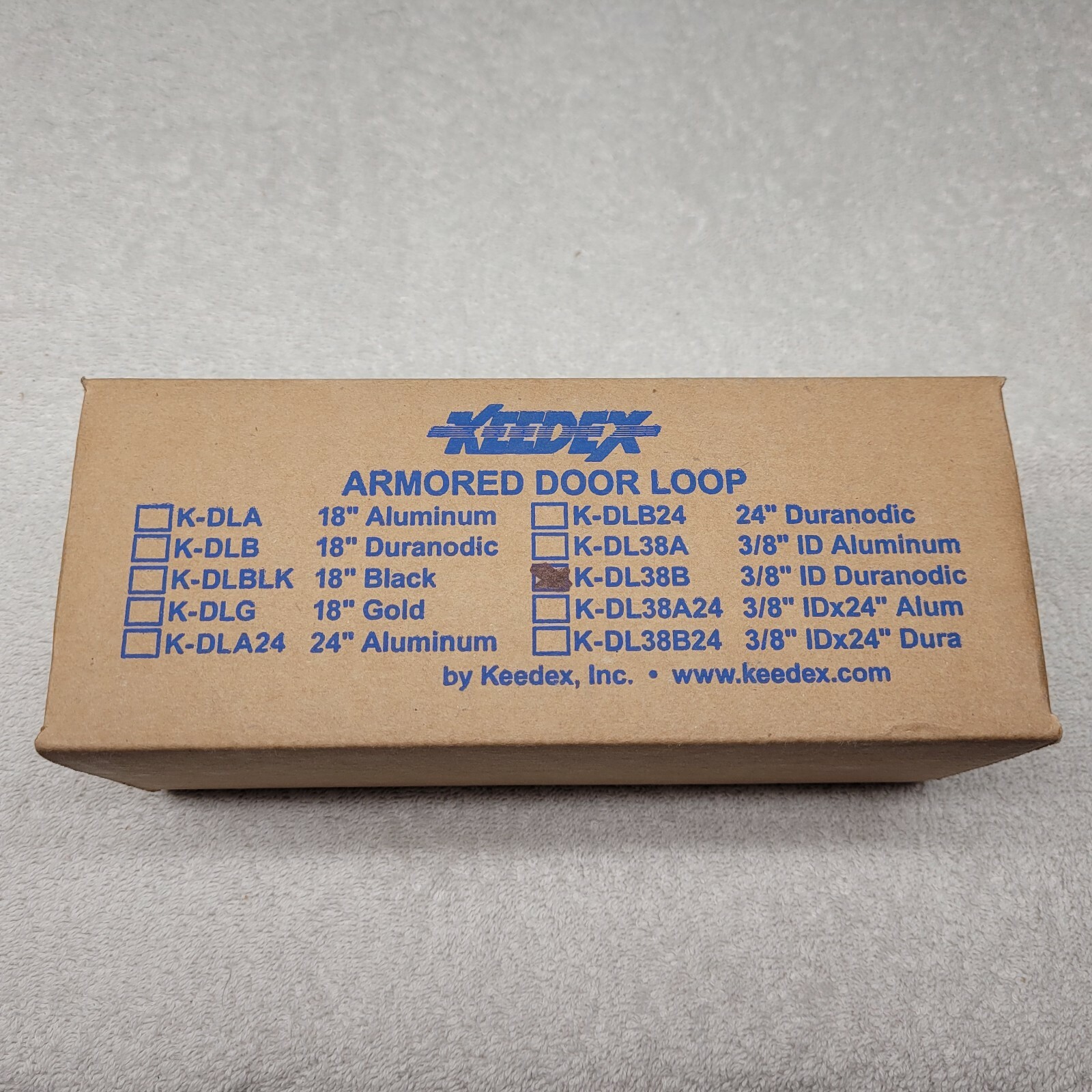 NEW!!! Keedex K-DL38B Door Loop, Surface Mount, Brown