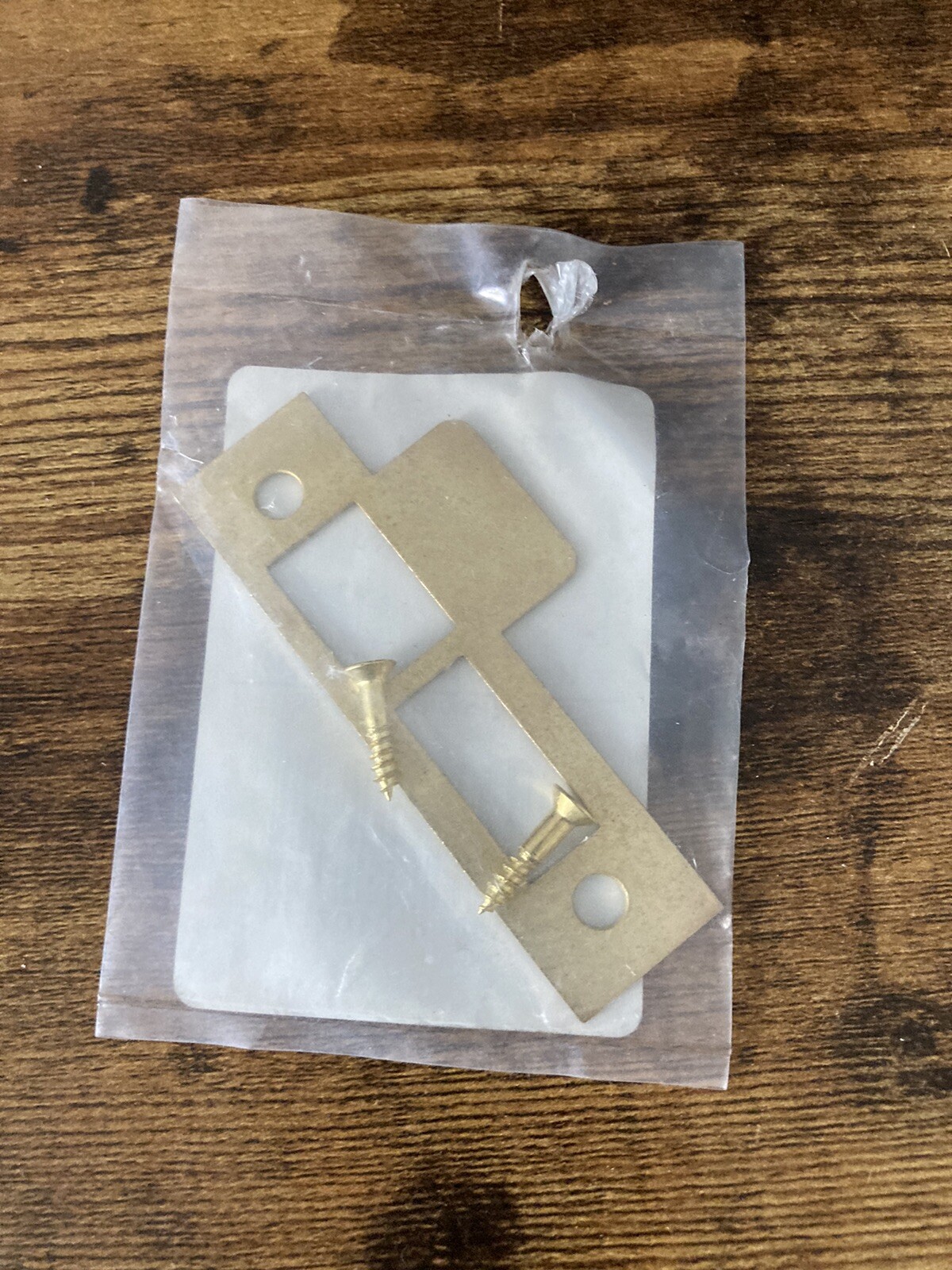 Kaba-Ilco 733-03-11 Latch Strike with Screw Bright Brass