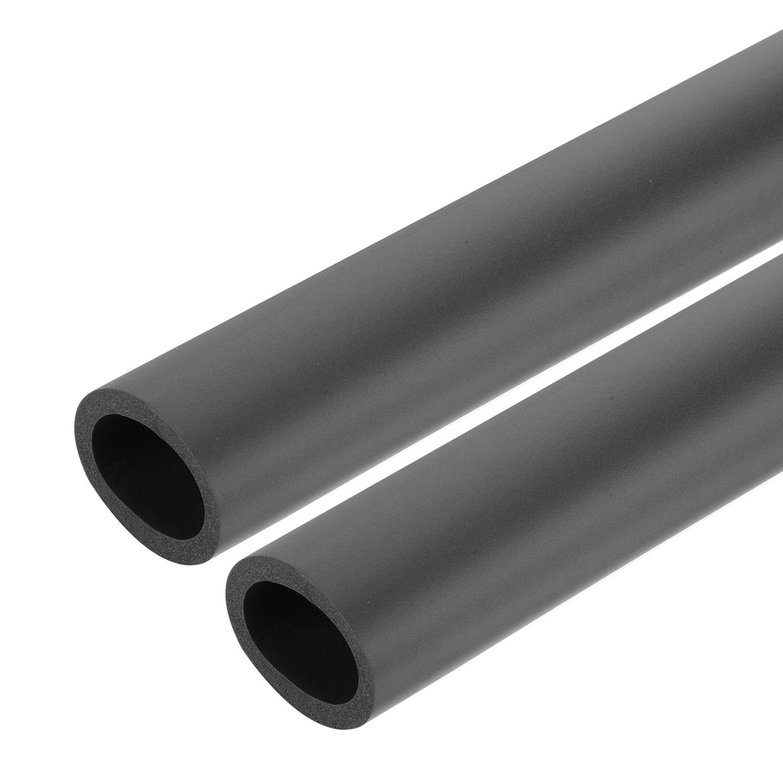 2pcs 0.3 Meter/1ft Pipe Insulation Tube 28mm ID 38mm OD Foam Tubing, Gray