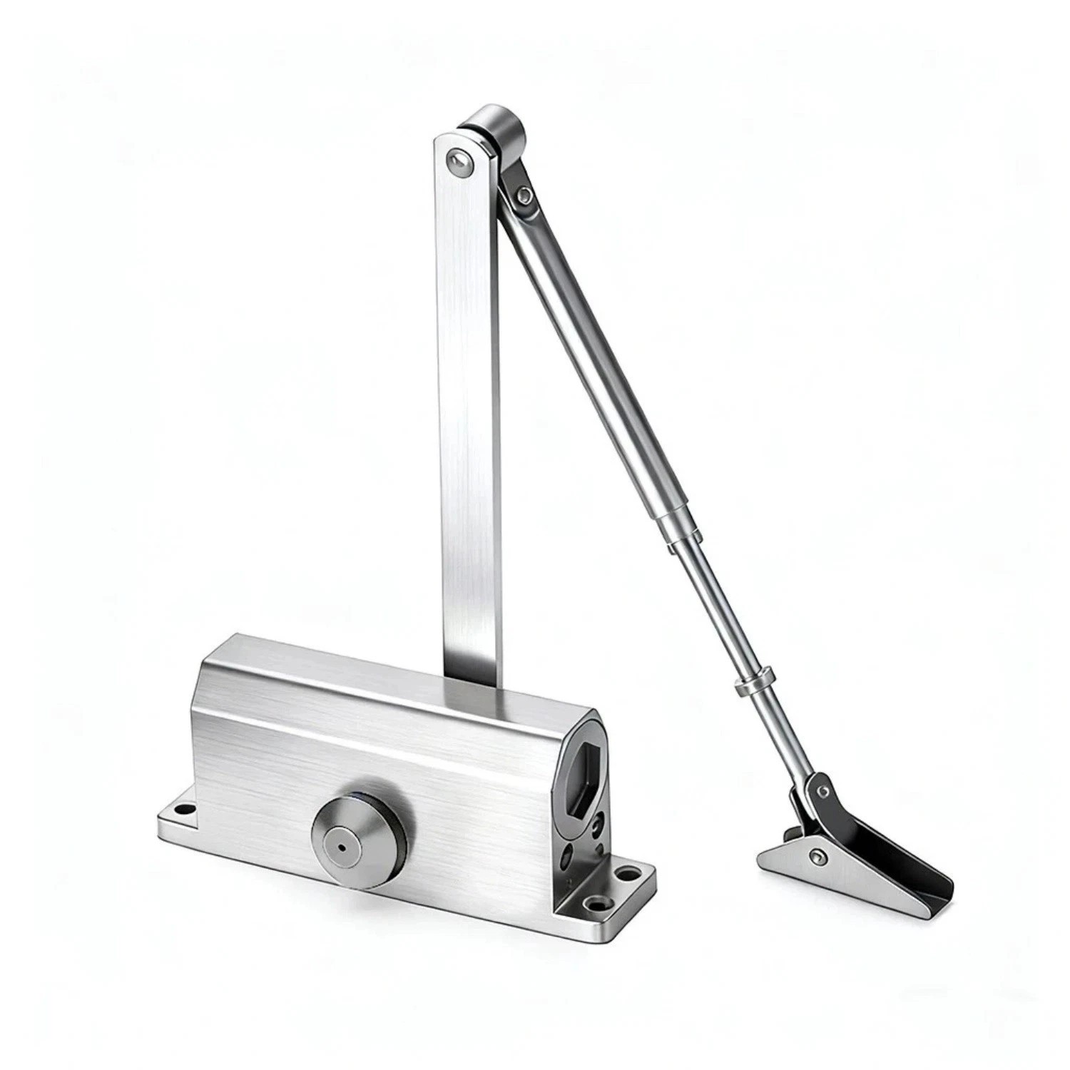 65-85 Kg Size4 Commercial Door Closer Silver Aluminium Alloy Heavy Duty