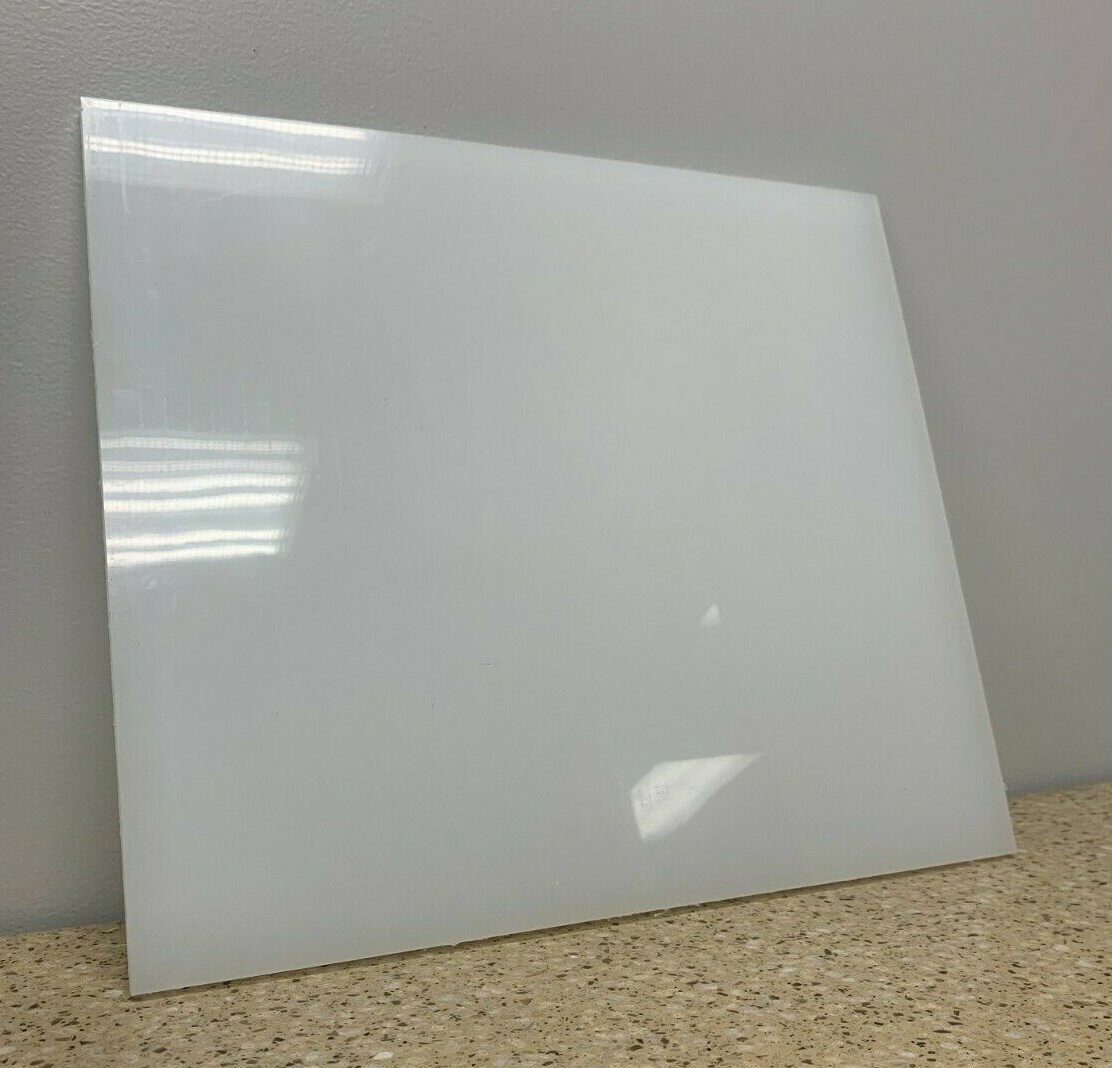 3/8″ Thick NATURAL WHITE POLYPROPYLENE Sheets 13″ W x 14″ L 2pc