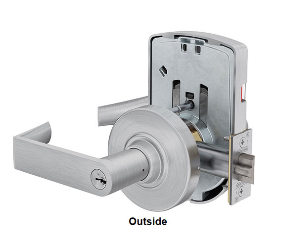 SCHLAGE ND50-PD-RHO-626 C Entrance/Office Lever Lock Grade 1 Non-Handed SS