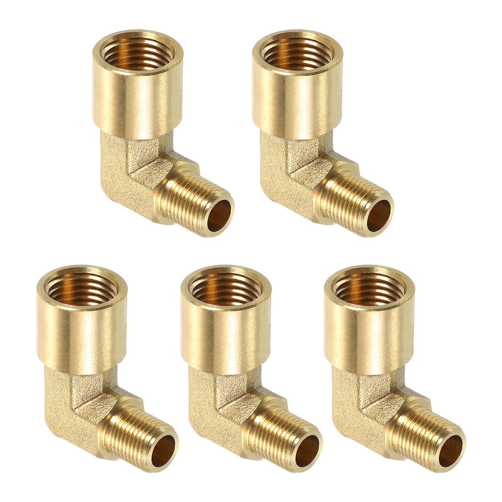 5 Pcs g 1/4 Inch Female x g 1/8 Inch Male 90 Degree Elbow, 27x31mm