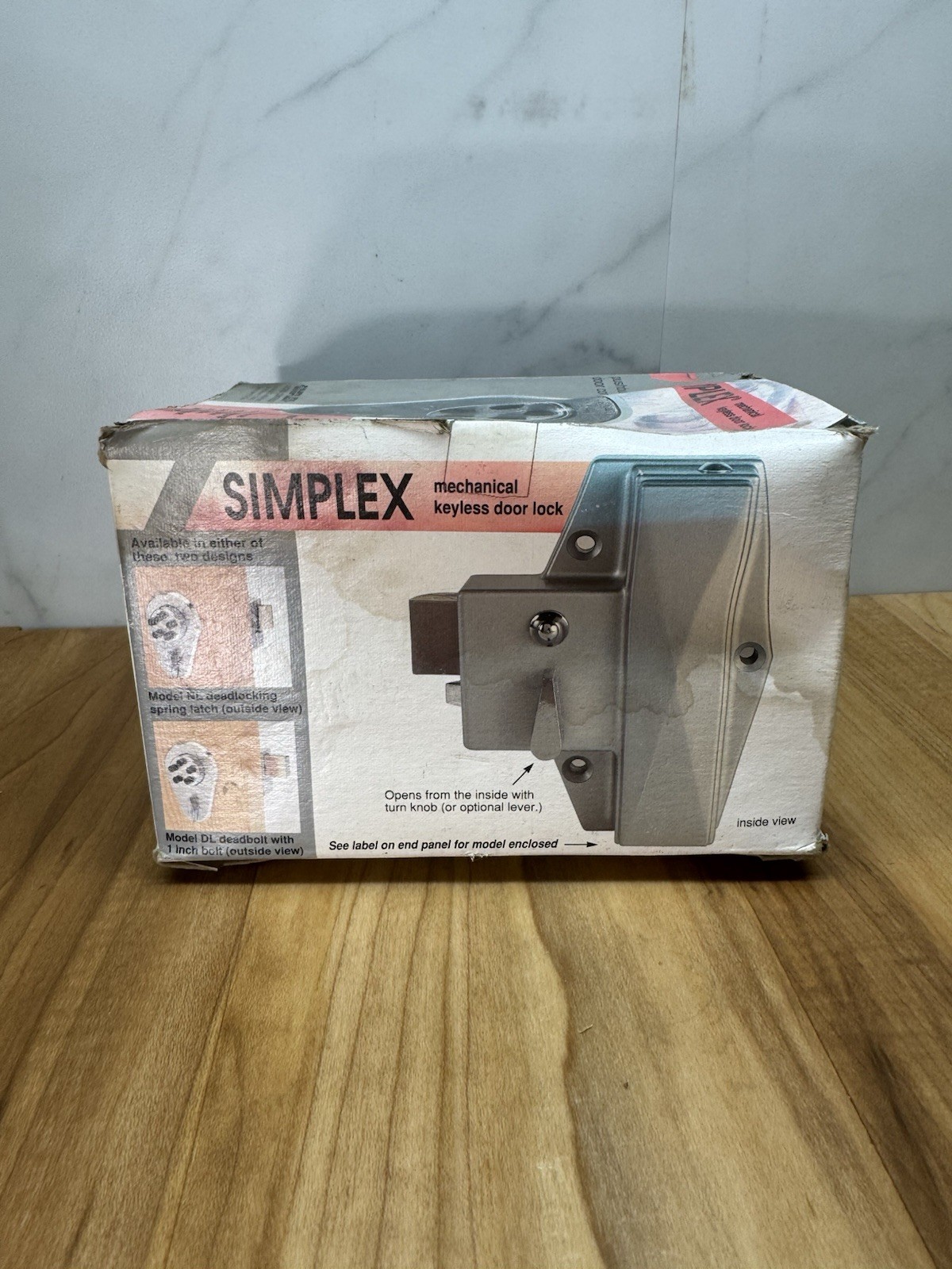 SIMPLEX Mechanical Keyless Door Lock Push Button Control NEU42711 Satin Chrome
