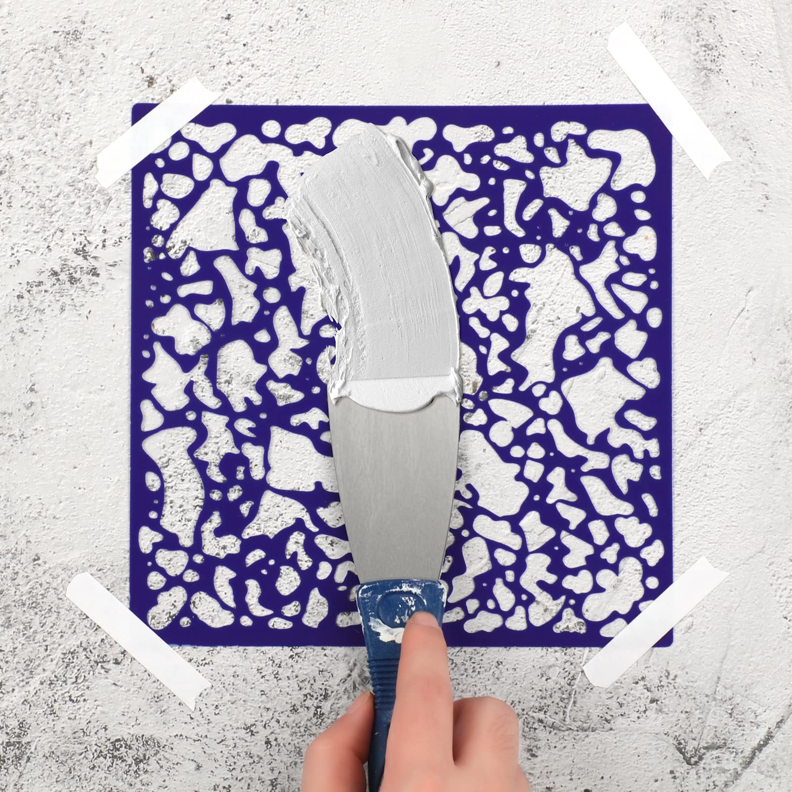 3 Pieces Knockdown Texture Spray Stencil Drywall Repair Tool Knockdown Textur…