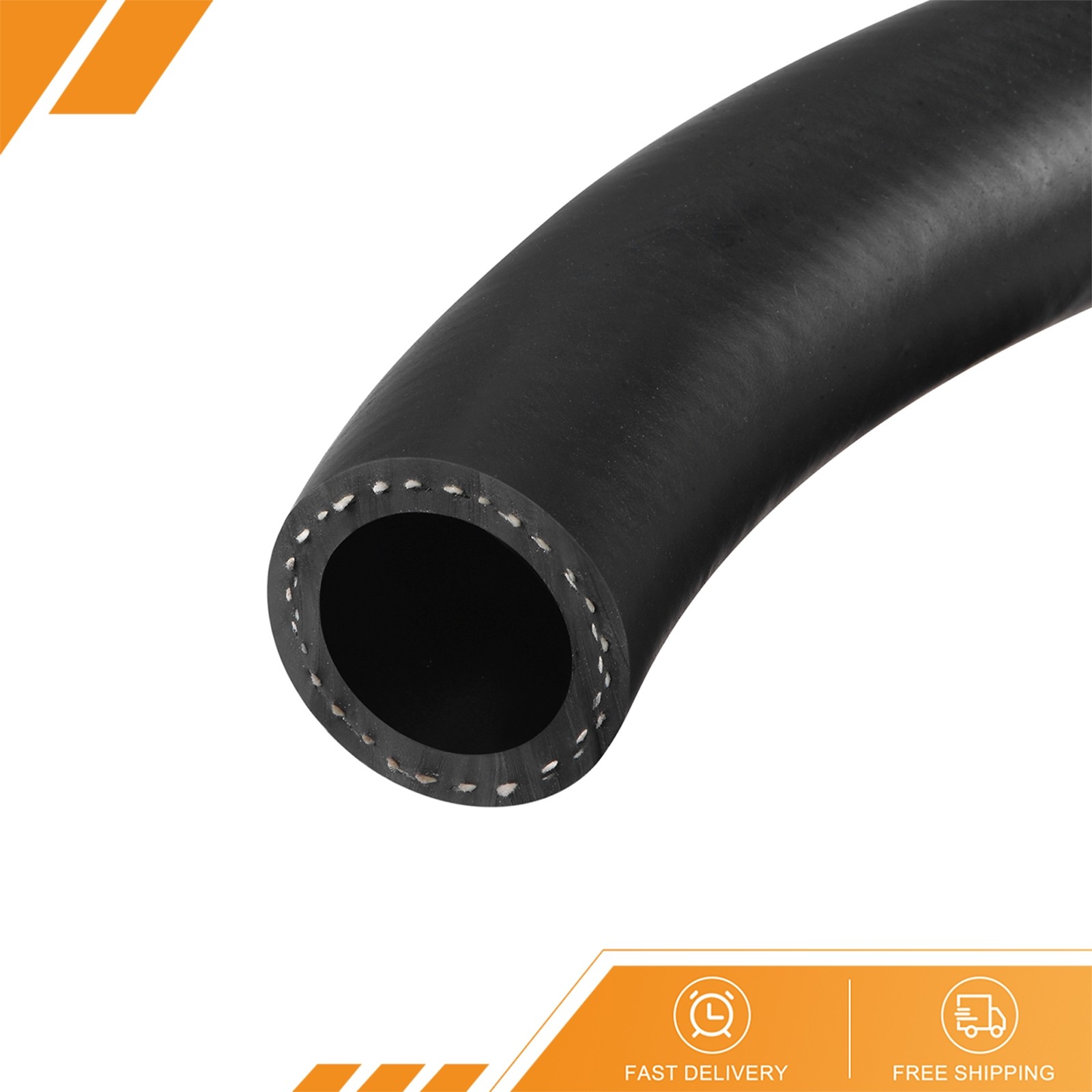 25.5mm ID Fuel Line Hose 36mm OD 2ft Black Rubber Oil Hose