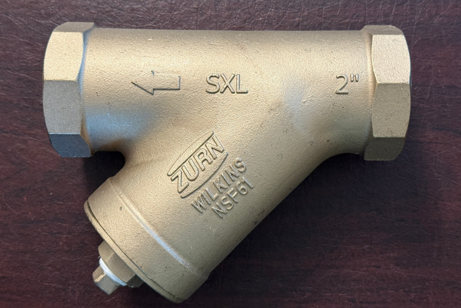 Zurn Wilkins 2-SXL 2″ FNPT Cast Bronze Wye “Y” Type Strainer