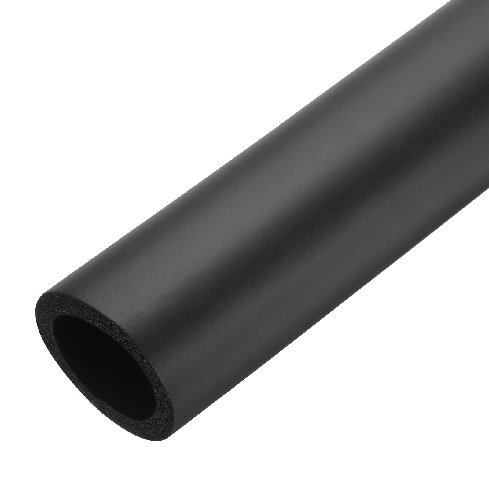 Foam Tubing for Handle Grip Support, Pipe Insulation, 40mm ID 54mm OD 1m Black