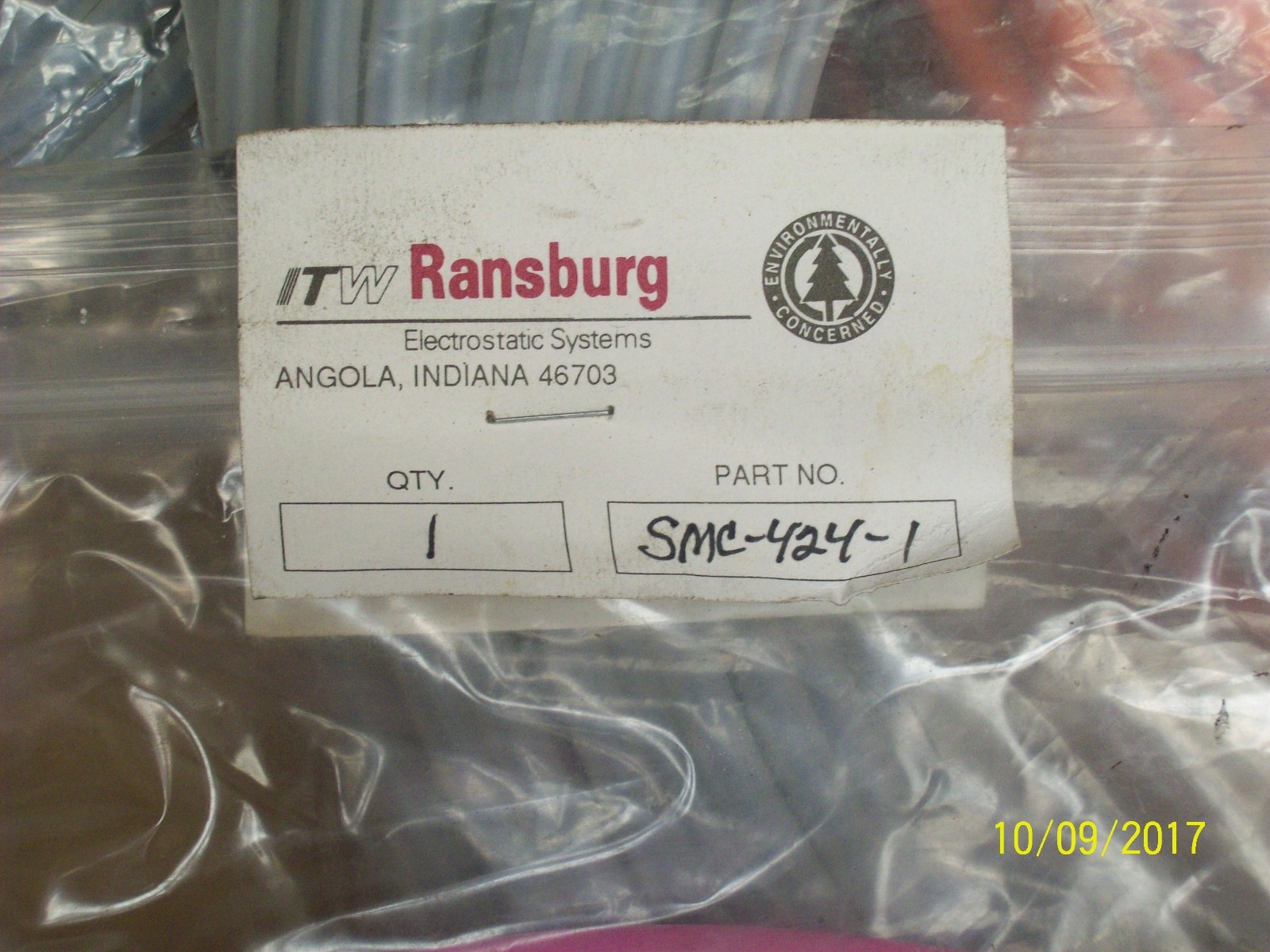 (1) ITW Ransburg Fiber Optic Cable SMC-424 -1 CABLE