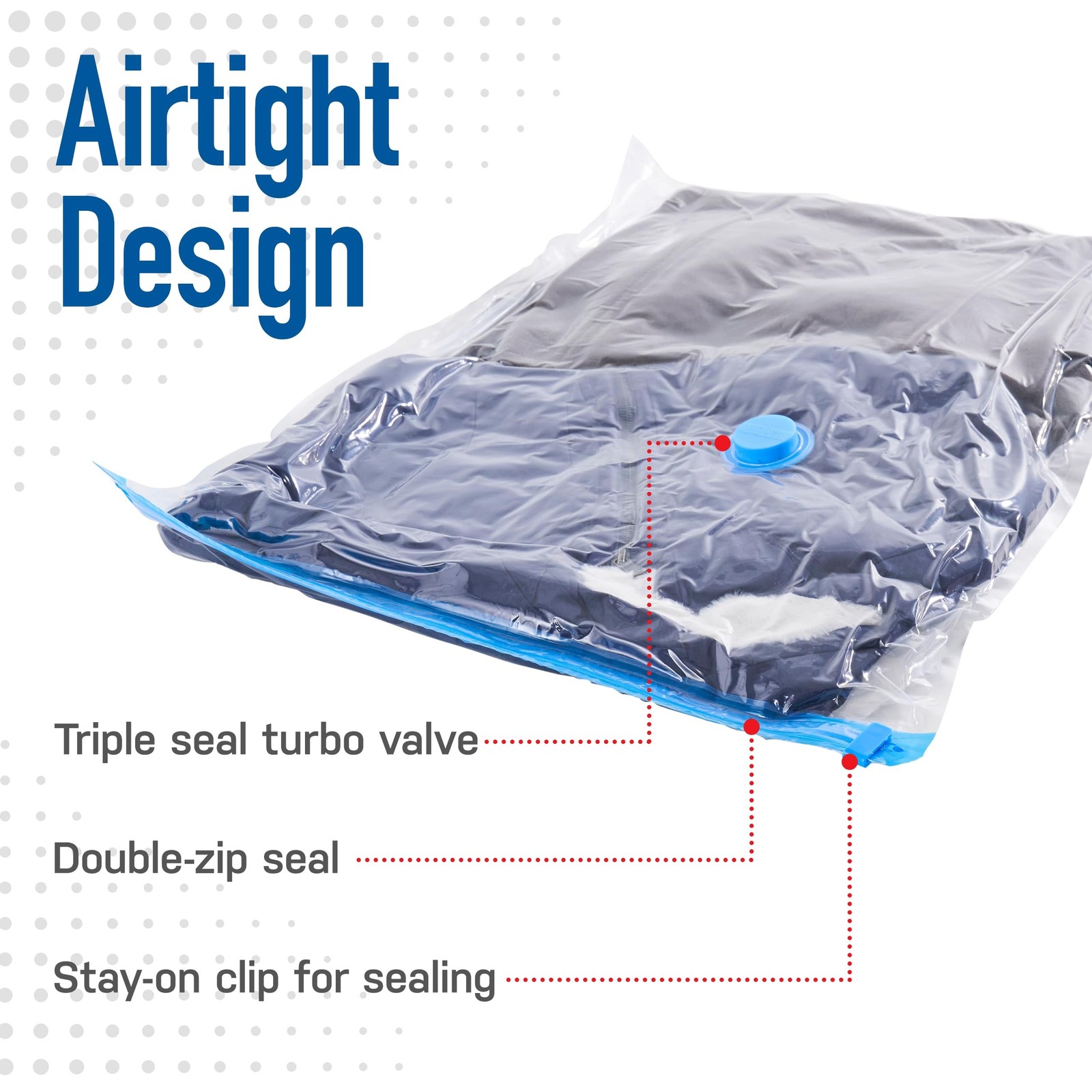 Spacesaver Jumbo Vacuum Storage Bags – 40″x 30″ Heavy Duty Blanket Storage Ba…
