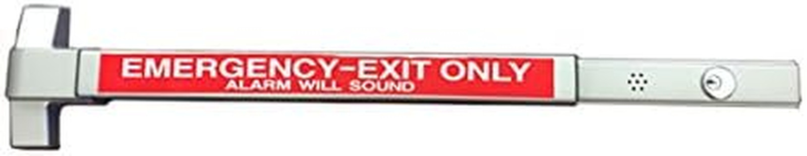 Push Bar Panic Exit Device Aluminum, with EAK Alarm Kit (Included) for 36” Inch