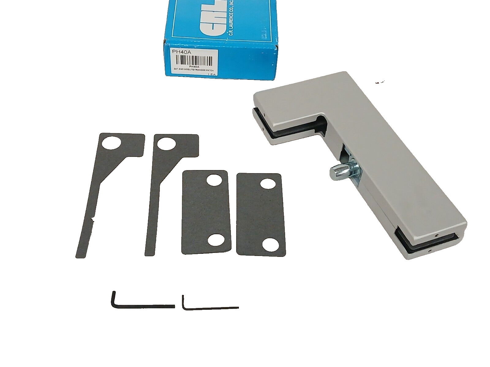 NEW CRL PH40A Satin Anodized Sidelite Transom Patch With 1NT300 Insert