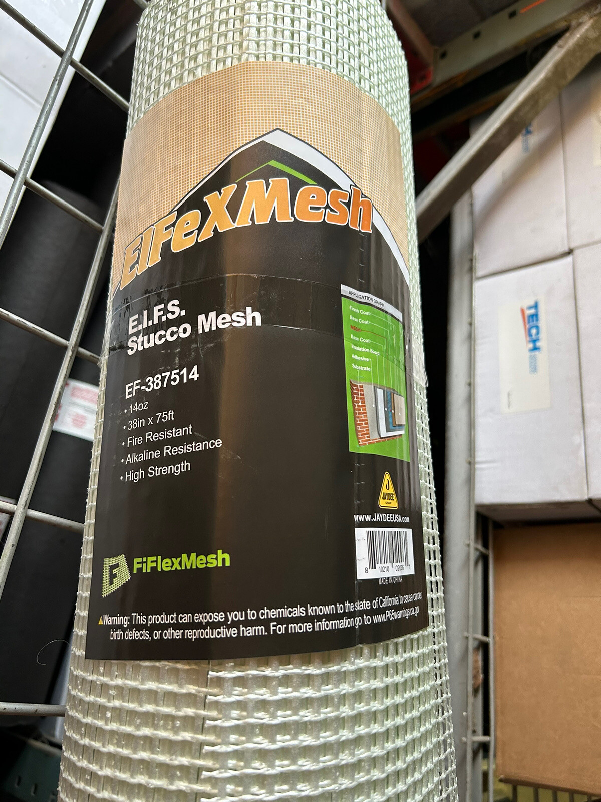 Eifs stucco Heavy fiberglass mesh 14oz 38”x 75’ white color