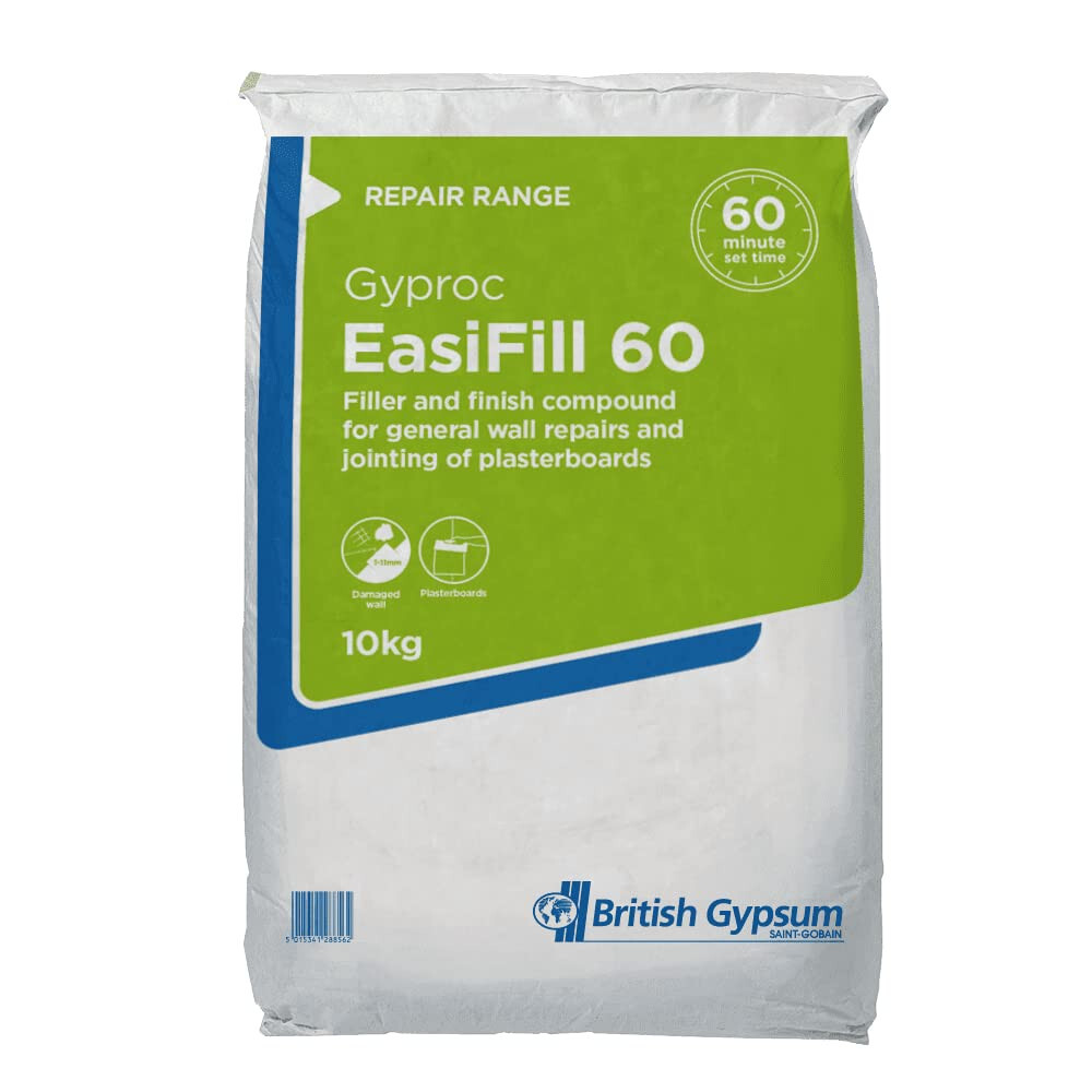 10kg British Gypsum Gyproc Filler and Joint Compound 10kg – 60 Minute Set