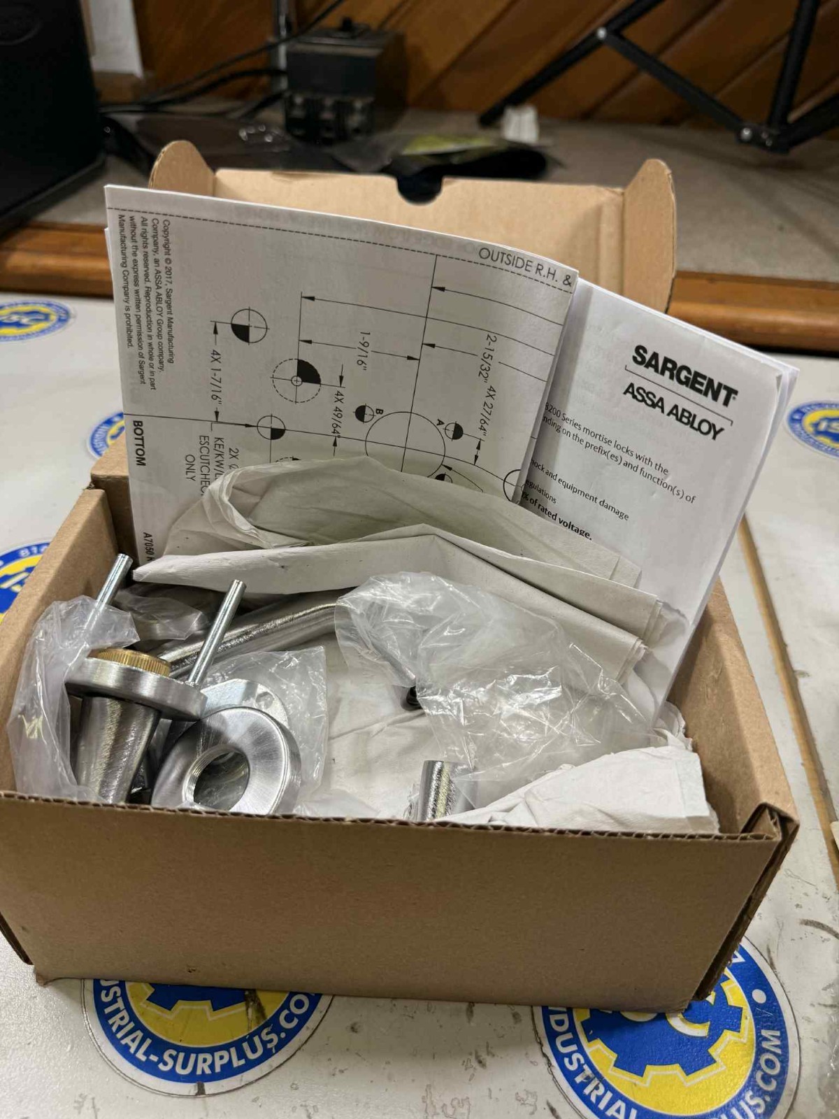 SARGENT Assa Abloy 10G05-LL-26D Cylindrical Lockset – Satin Chrome, Keyed, New
