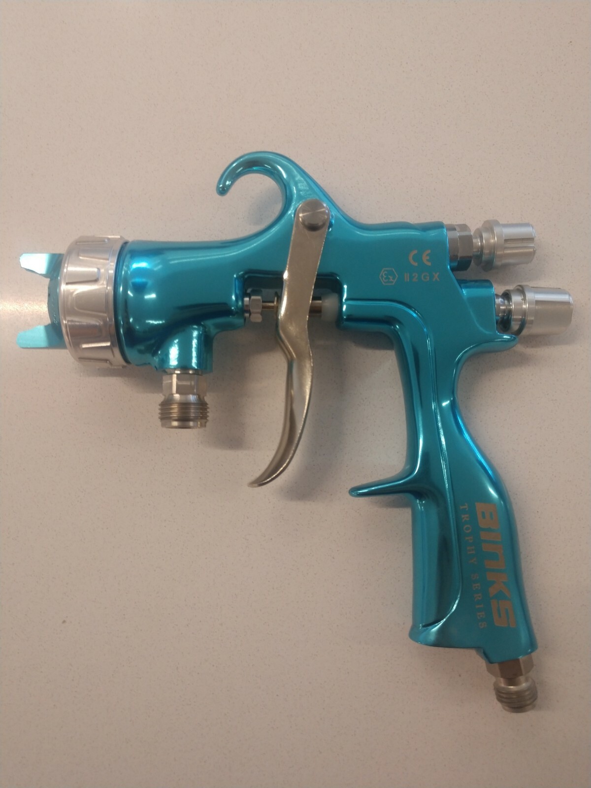 Binks Trophy Pressure Feed HVLP Spray Gun w/1.8mm spray nozzle