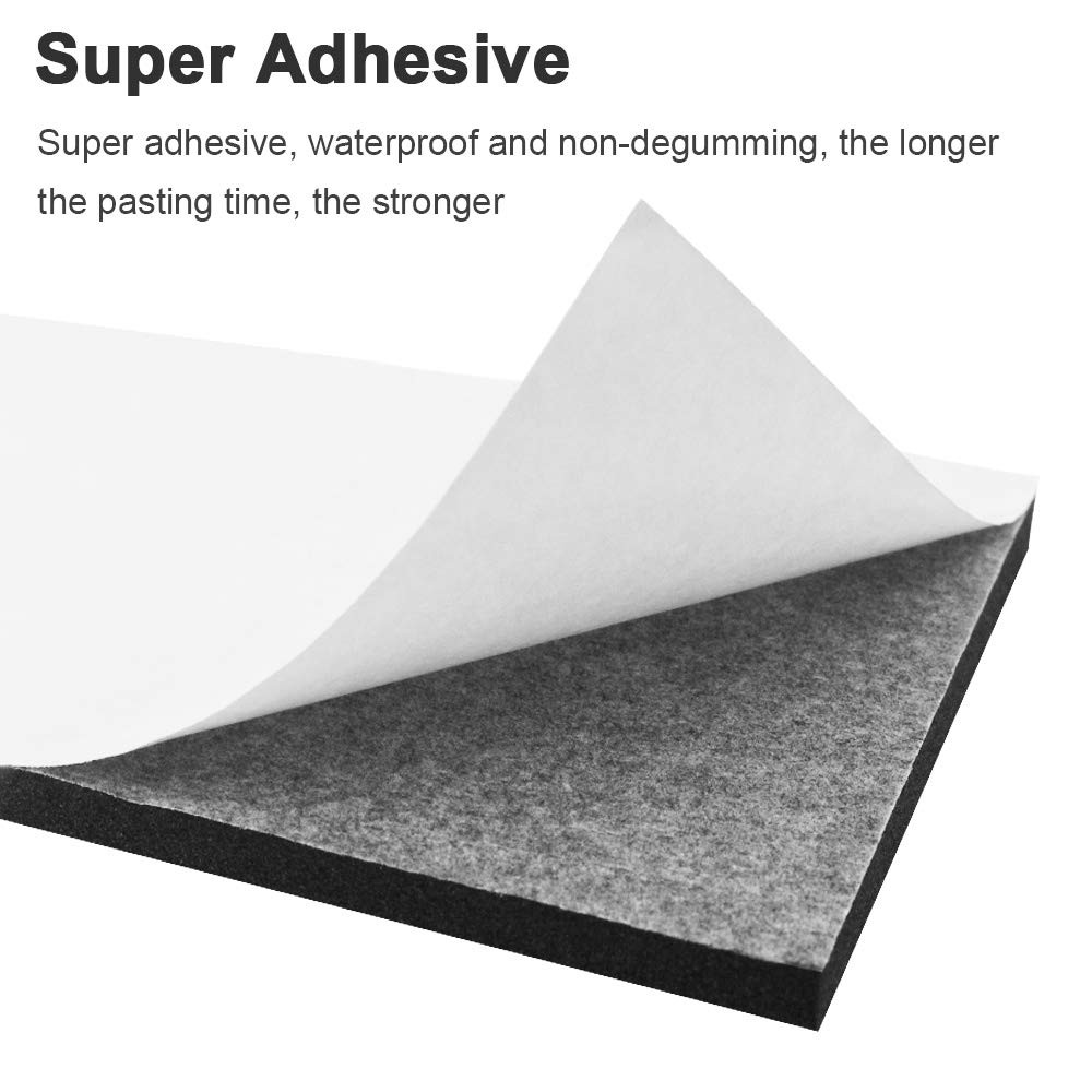 Storystore Foam Insulation 12 in x 59 x 1/4 in, Black (With Adhesive)
