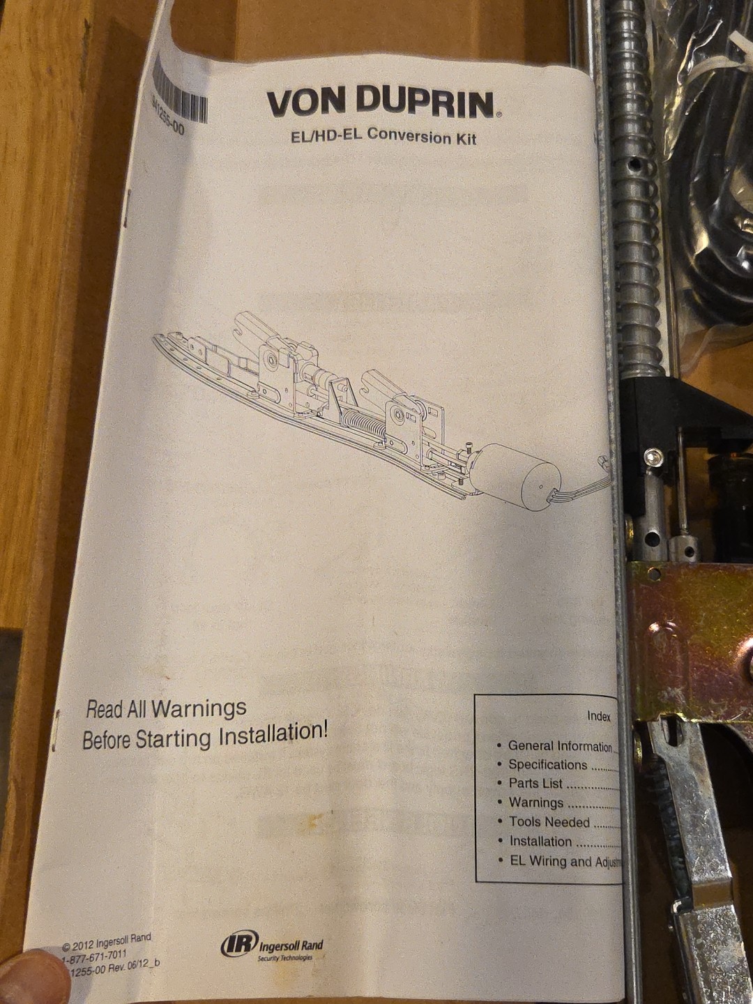 VON DUPRIN 050078 – 00 NEW EL HD CONVERSION KIT 33A 35A 94 95 98 99 Exit 51SL