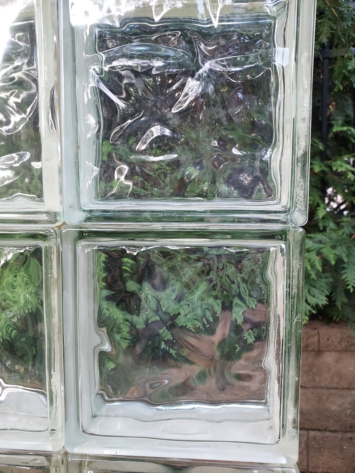 RECLAIMED WECK? SHOWER/WINDOW/BATHROOM BLOCK CLEAR WAVE MADE IN GERMANY 8x8x3.25