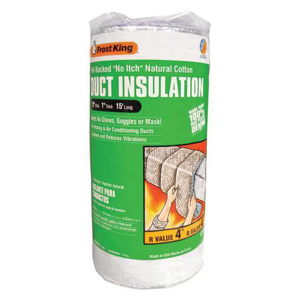 Frost King Duct Insulation,Cotton,15 ft. L CF55 Frost King CF55 077578057484