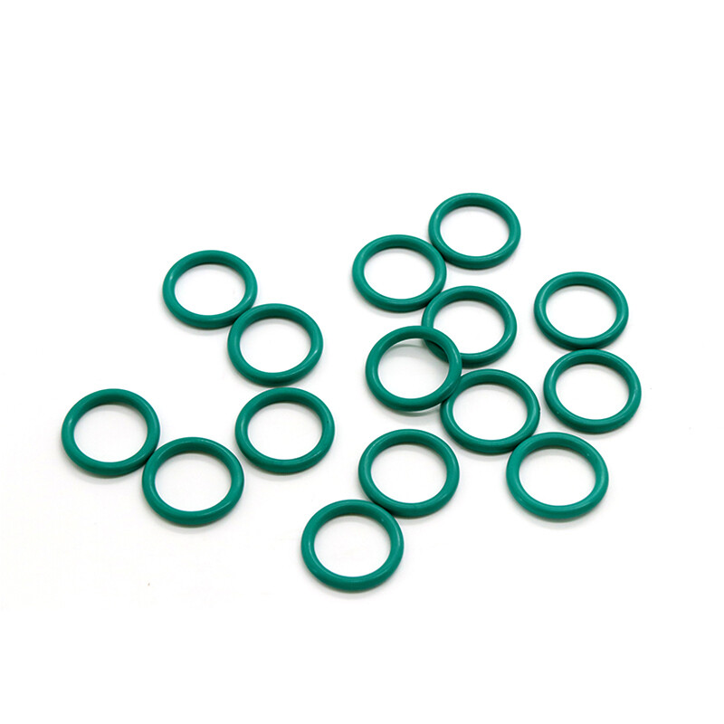 10x Green C/S 2mm OD 5-60mm Fluorine Rubber O-Ring Oil Sealing Gasket