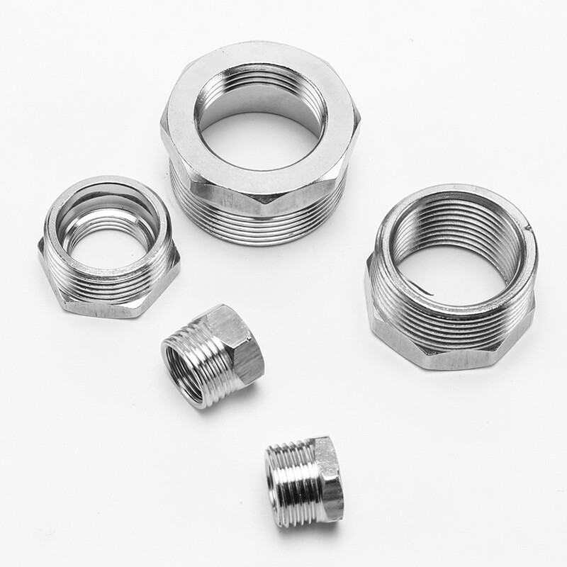 201 Stainless Steel BSP Reducing Bushes Adaptors Pipe Fittings Male to Female