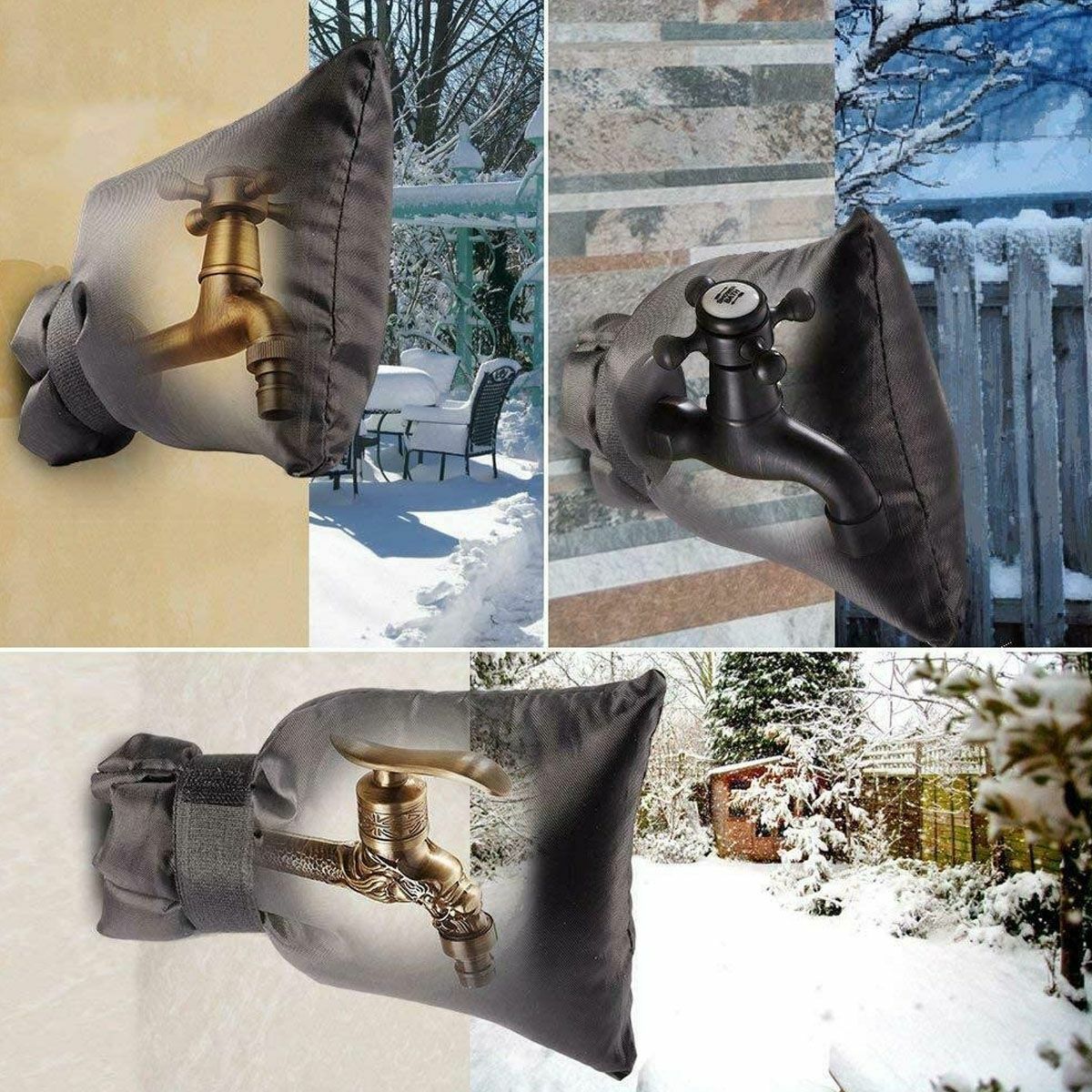 1-3Pack Winter Outdoor Garden Faucet Protective Cover Protector Sock Anti-Freeze