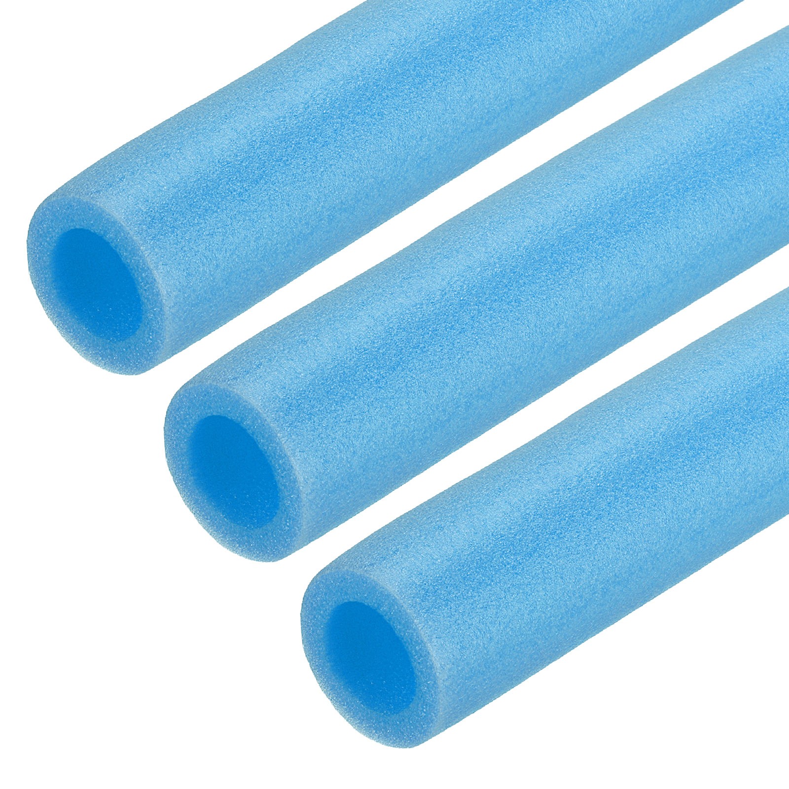 3pcs 1-1/4″ ID 3.3FT Pipe Insulation Foam Tube 2.05″ OD Tubing Cover Blue