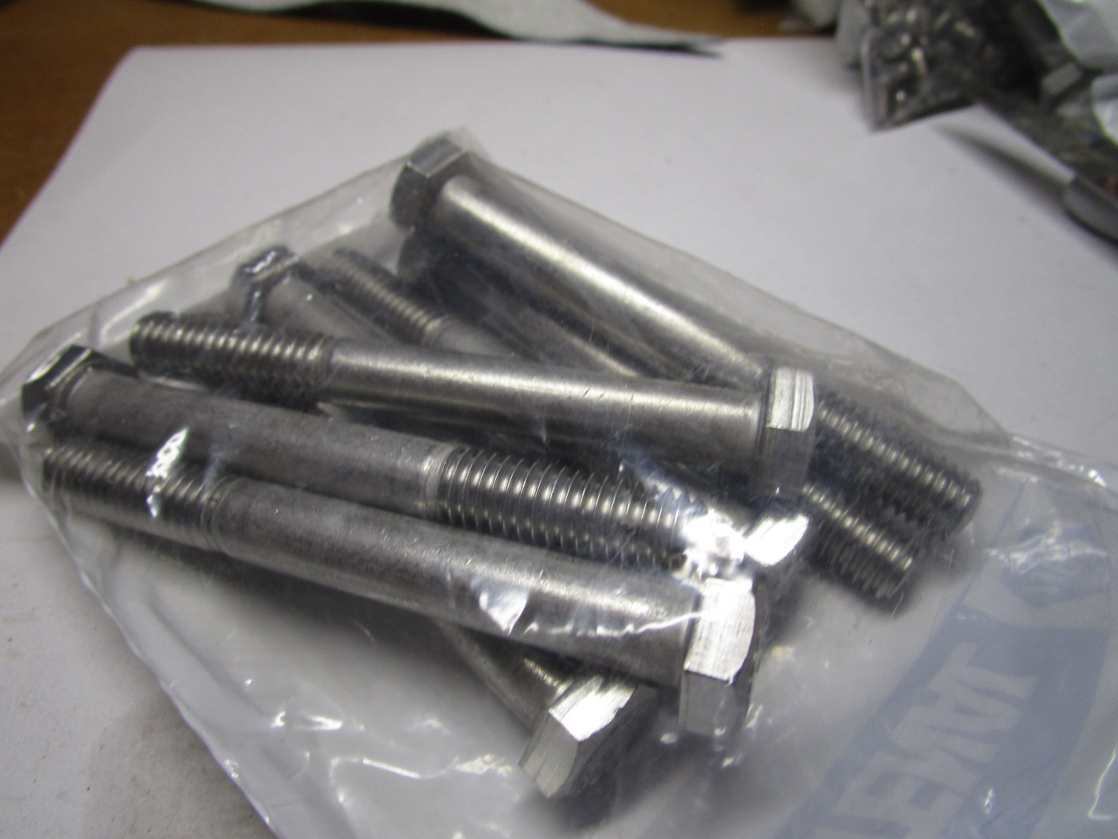 3/8″-16 x 3-1/4″ ASTM F593 18-8 Stainless Steel Hex Cap Screw QTY 9