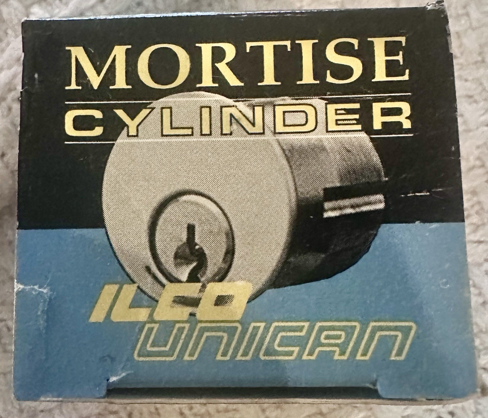 Ilco Unican brass mortise cylinder USA made 1” lock with 2 keys