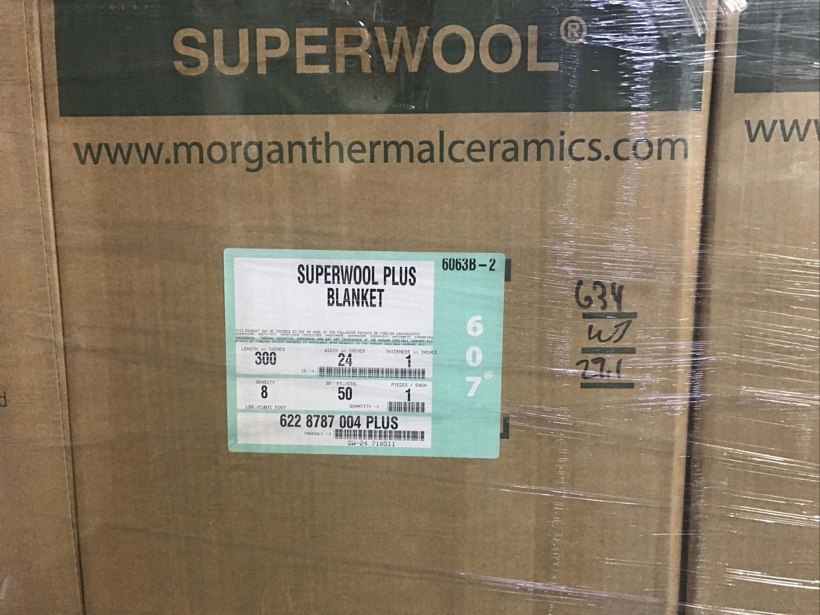 Superwool Plus 1″ 8# Biosoluble Fiber 50 sf/roll
