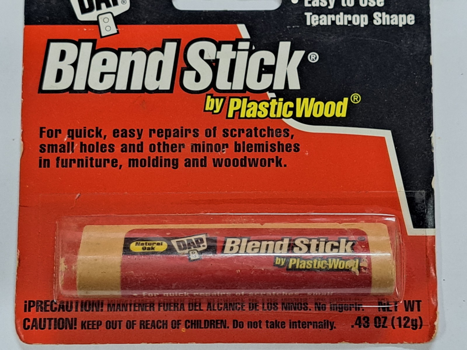 DAP Blend Stick by PlasticWood Wood Filler Repair Stick Natural Oak .43 oz NEW