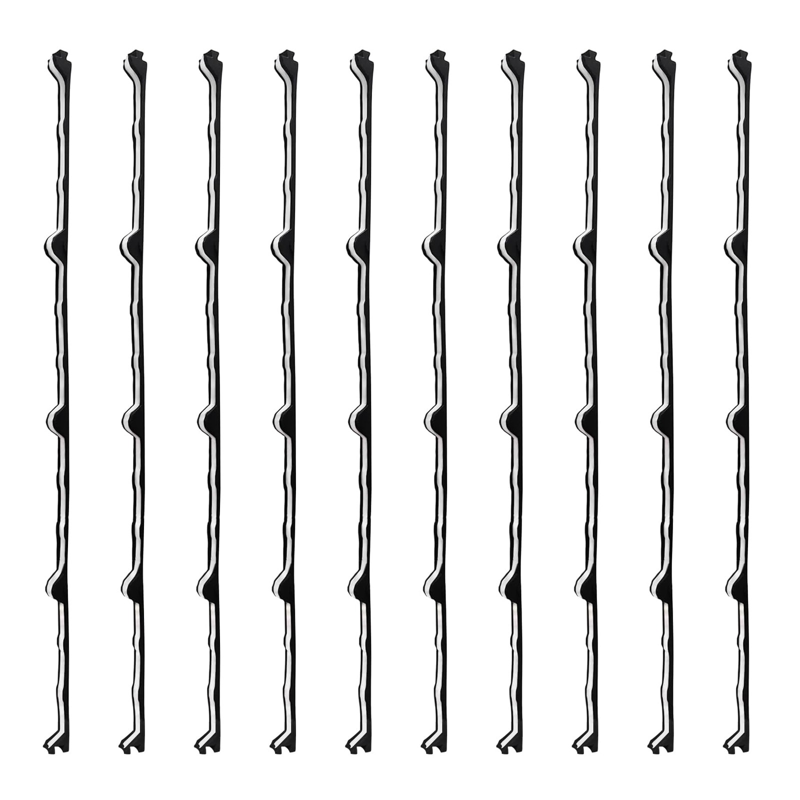 9 in Classic Rib Profile Foam Closure Strips with Self-Adhesive Inner, Inside