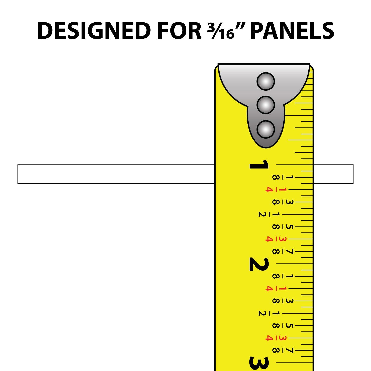 Outwater 1/8″ Polypropylene Panel Hinge – Color and Size Options