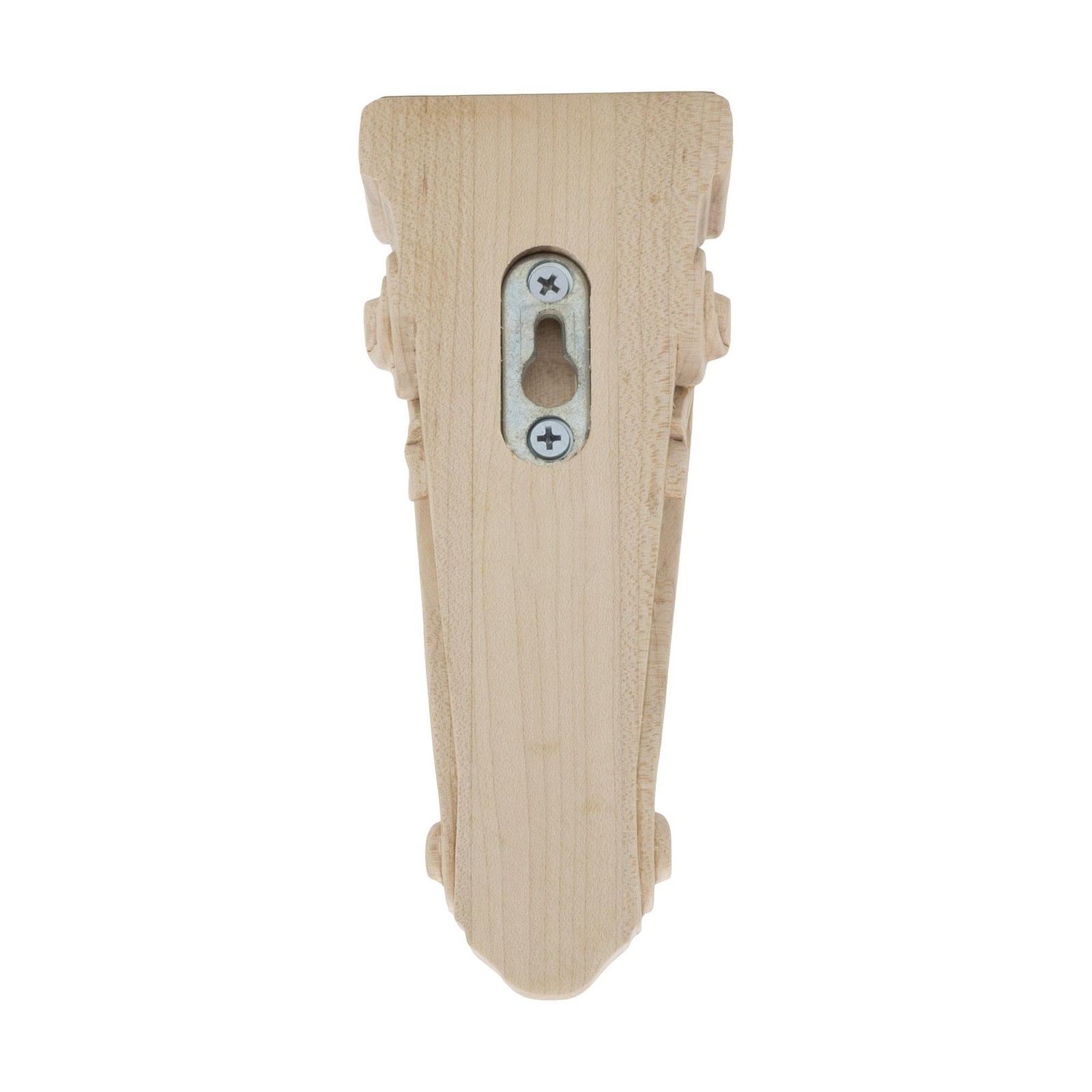 Outwater 7-1/8″ x 2-3/4″ x 1-3/8″ Unfinished Maple Acanthus Leaf Wood Corbel