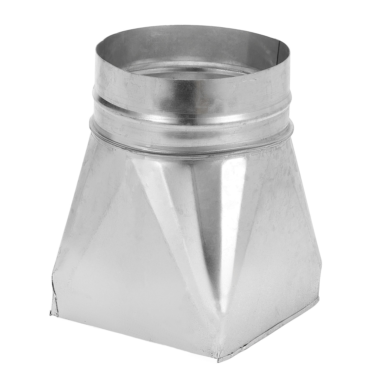 6″ x 6″ x 6″ HVAC Duct Pipe Fitting, Straight Register Boot