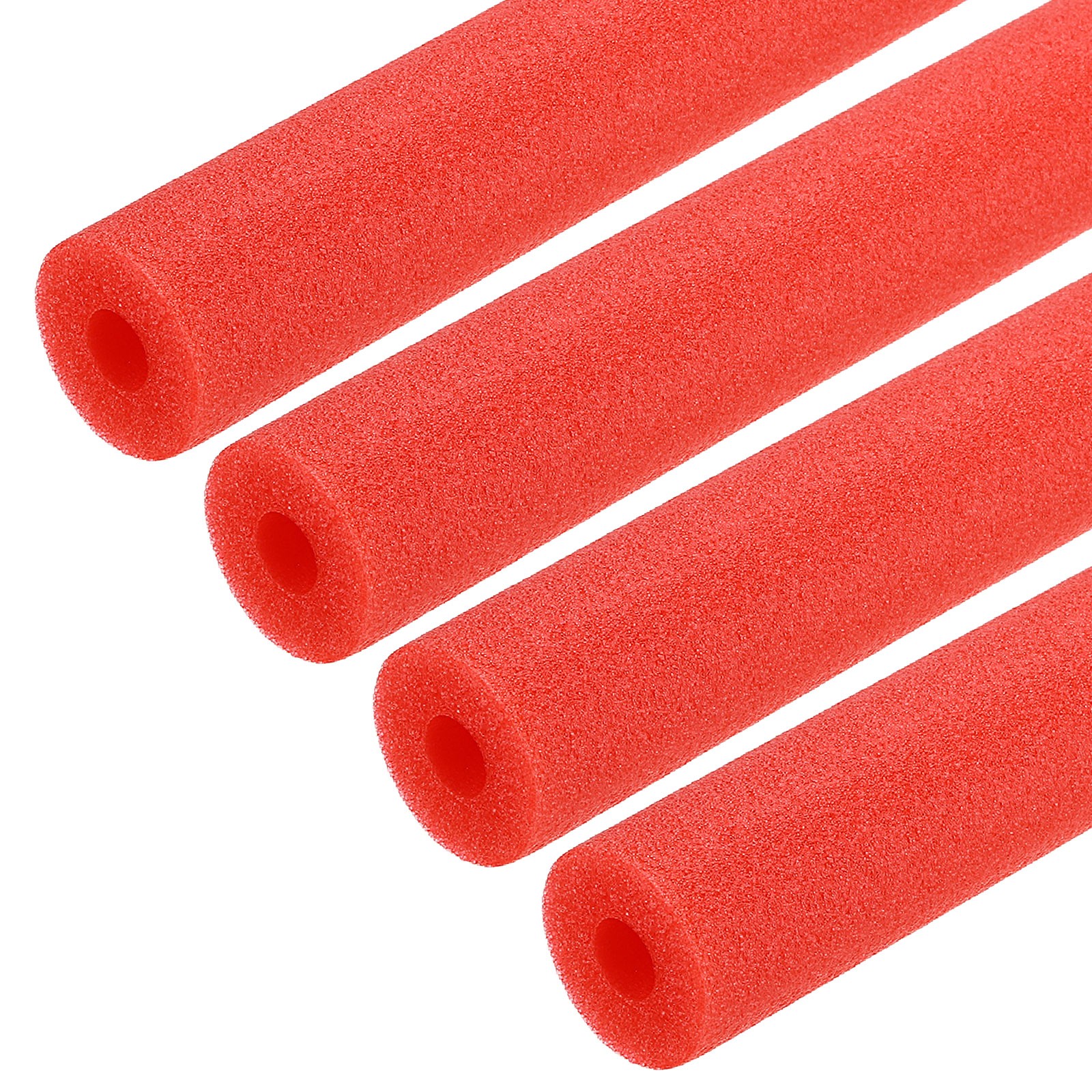 4pcs 1/2″ ID 3.3FT Pipe Insulation Foam Tube 1.38″ OD Tubing Cover Red