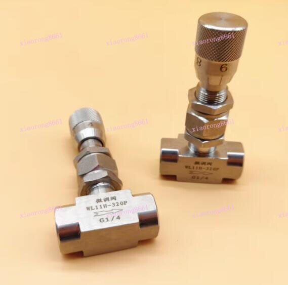 G / NPT 1/8″ 1/4″ 3/8″ 1/2″ Stainless Flow Micro Rregulate Metering Needle Valve